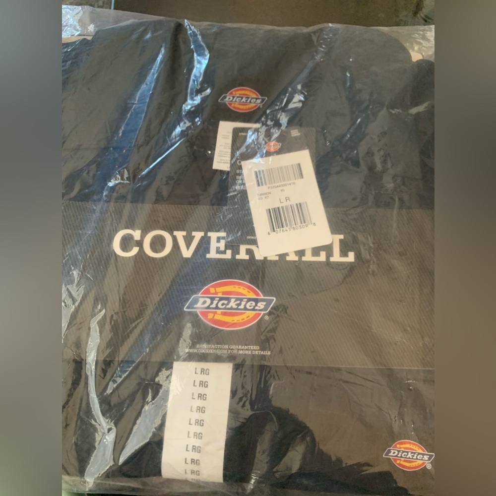 Dickies short sleeve coveralls size large